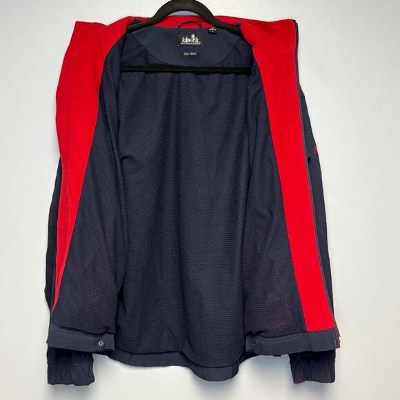 Ashworth Water Resistant Full Zip Thermal Navy Dad Grandpa Golf Jacket Mens Sz L - Picture 2 of 7